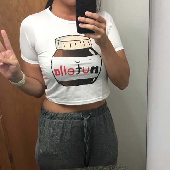 CROPPED NUTELLA TOP - Picture 6 of 6